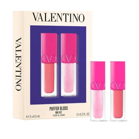 Valentino Pink Puffer Gloss Duo Set 103R & 300R